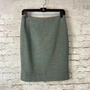 Kiton Napoli Womens Size 42 Skirt Cashmere Wool Nylon US 8 Straight Pencil Italy